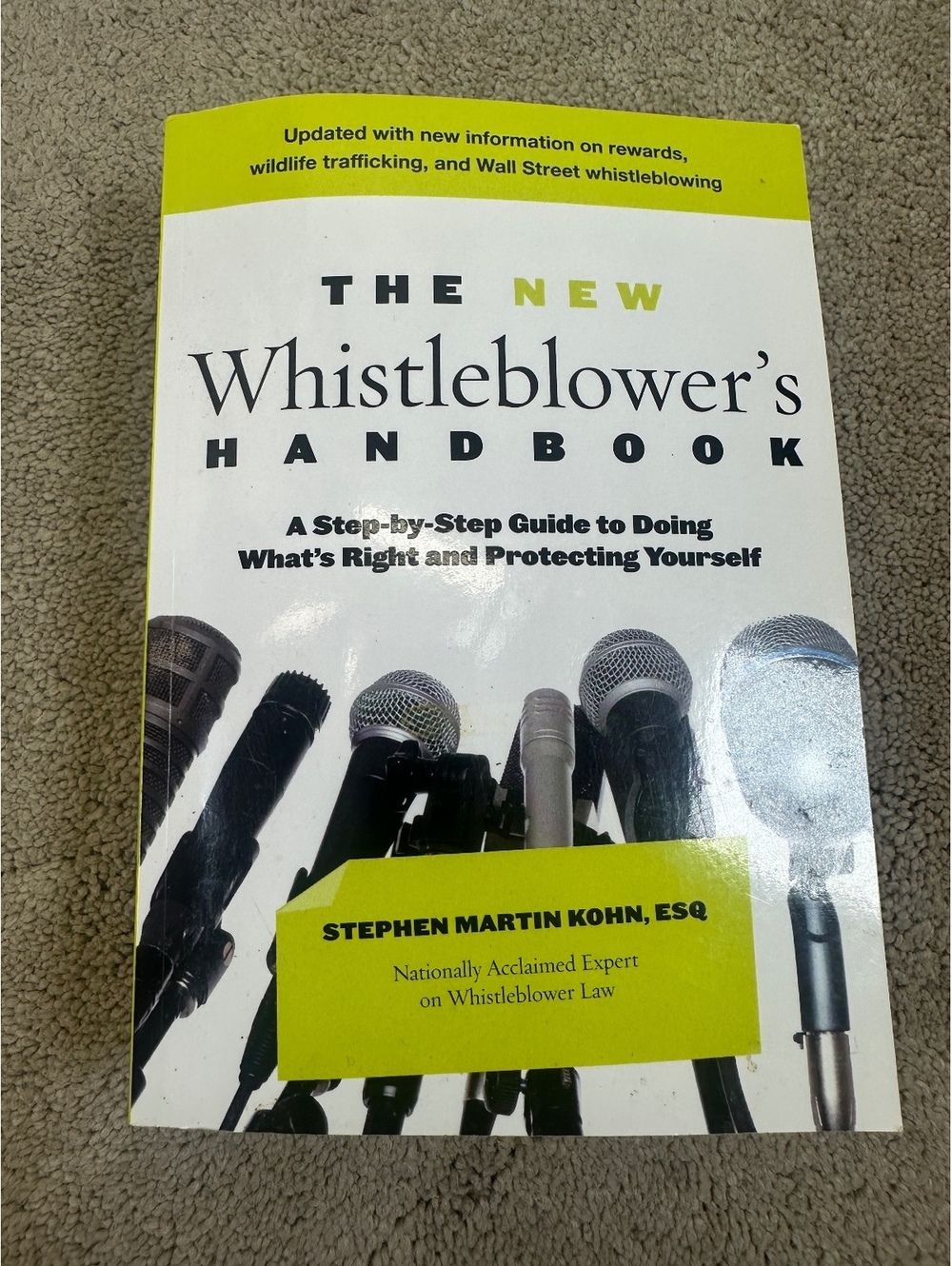 The New Whistleblower’s Handbook Stephen Martin Kohn 2017 Legal Guide